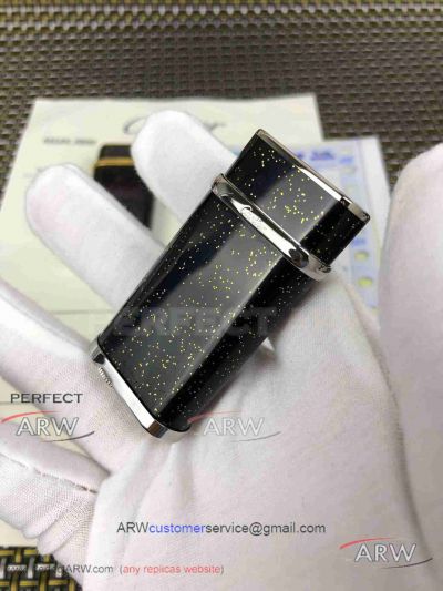 ARW 1:1 Perfect Replica 2019 New Style Cartier Classic Fusion Black Lighter Cartier Sliver Dots Jet Lighter